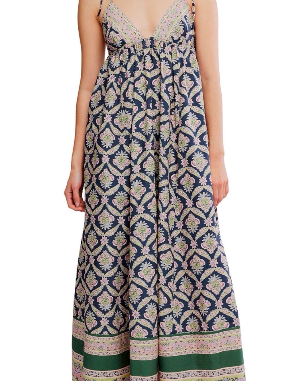 Free People Navy Maxi dress NWT